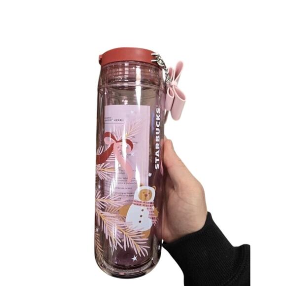 Starbucks 2025 Holiday Cozy Bear Sip Tumbler 16oz Limited Edition Christmas NEW - Picture 4 of 5